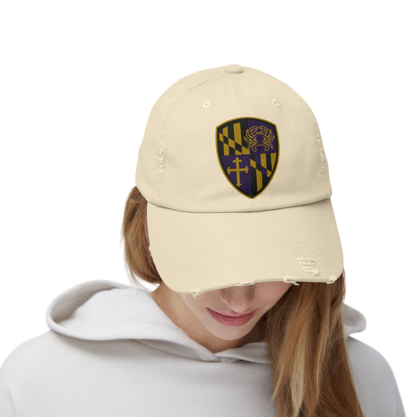 Distressed Cap - Purple Blood Design