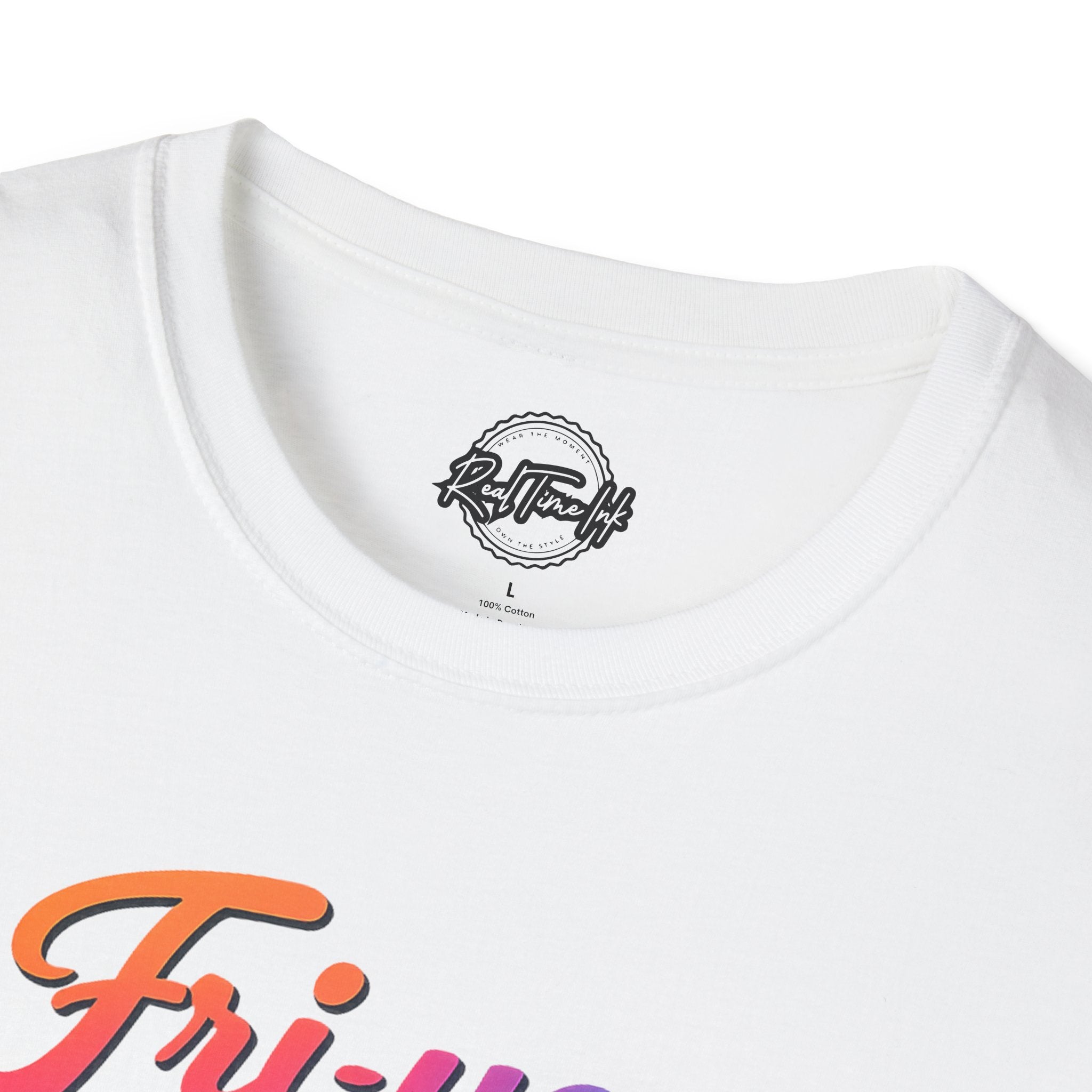 Fri-yay Graphic T-Shirt — Retro Rainbow Weekend Tee