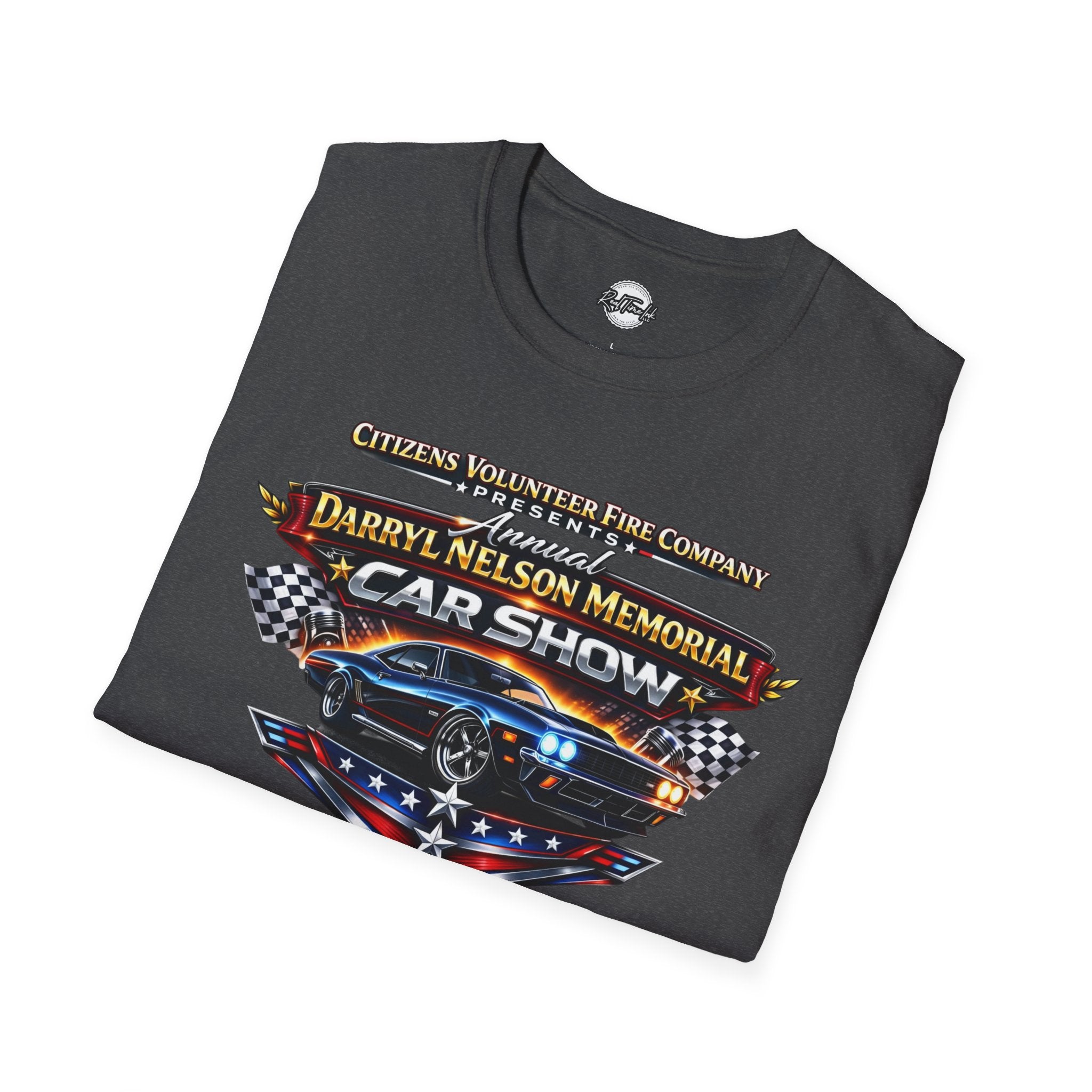 Darryl Nelson Memorial Car Show T-Shirt – Classic Muscle Car Graphic