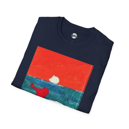 Playful Shark Art Unisex T-Shirt – Beach Vibes, Summer Fun, Gift for Ocean Lovers kids' art