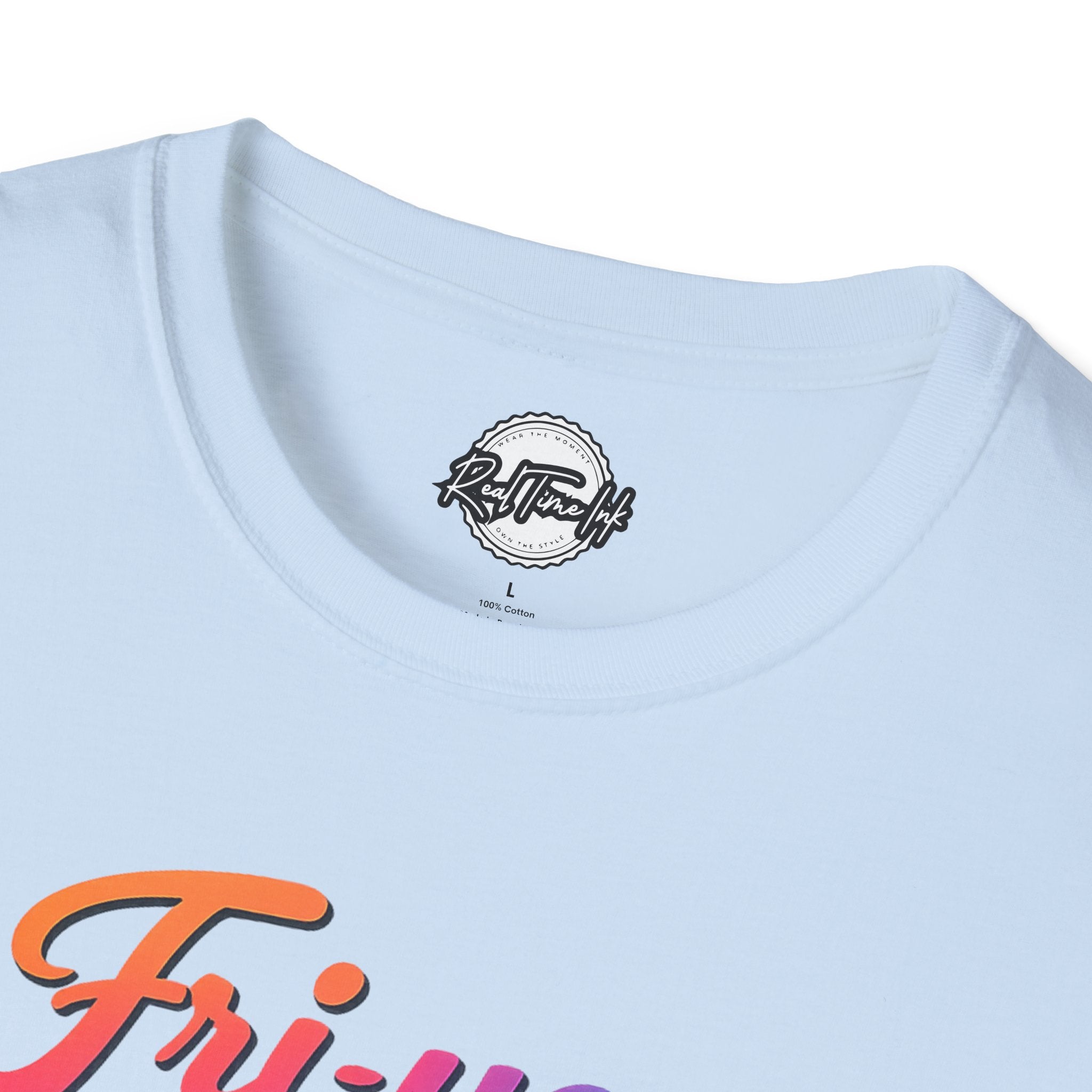 Fri-yay Graphic T-Shirt — Retro Rainbow Weekend Tee