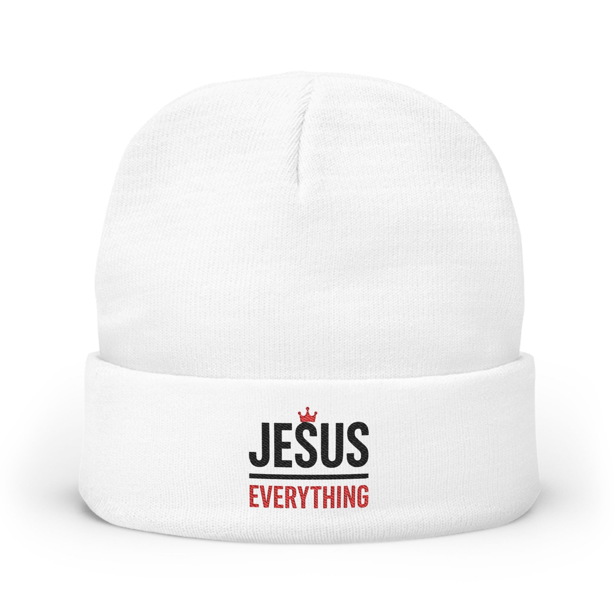 Embroidered Beanie - Jesus over Everything