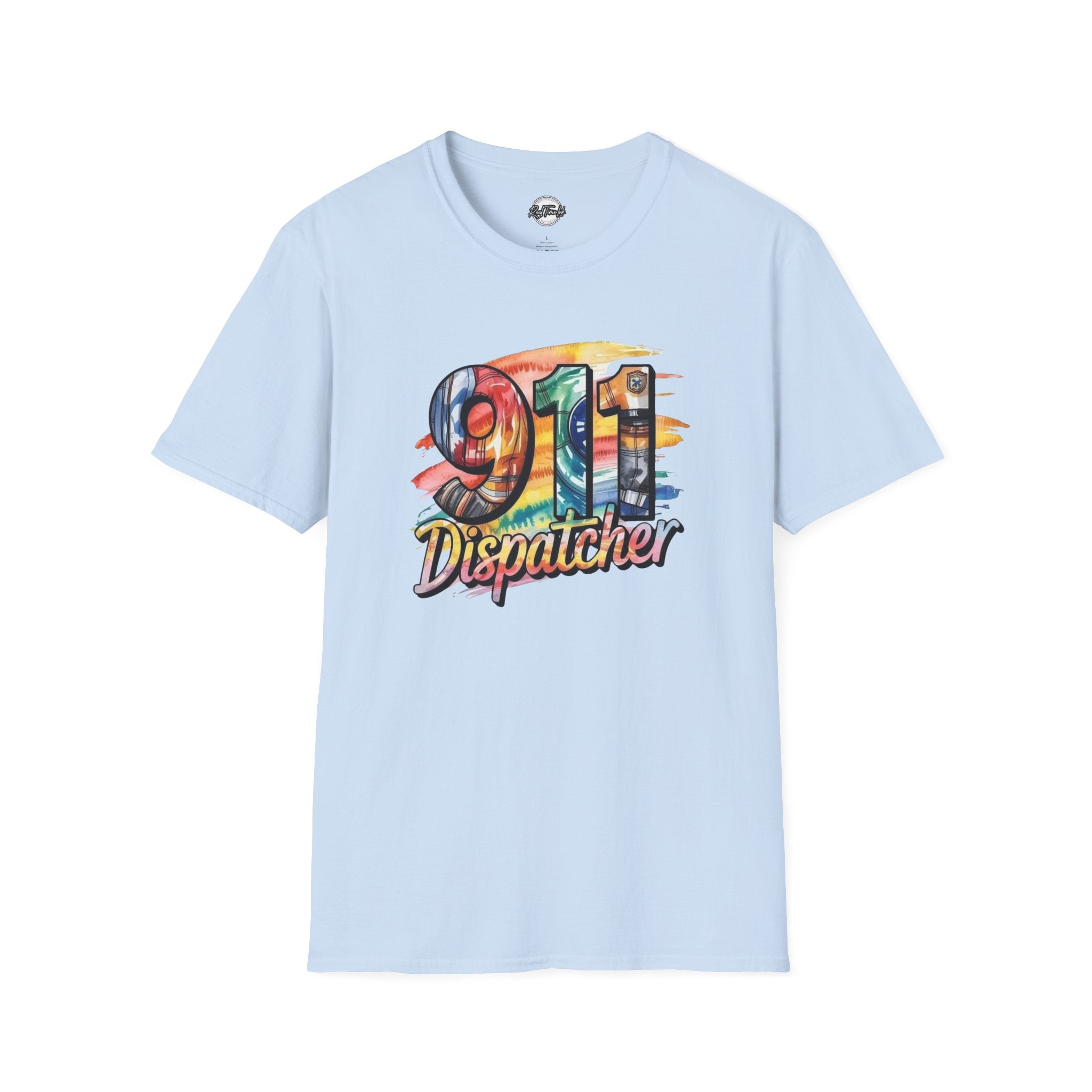 911 Dispatcher T-Shirt – Colorful Emergency Services Tribute Tee