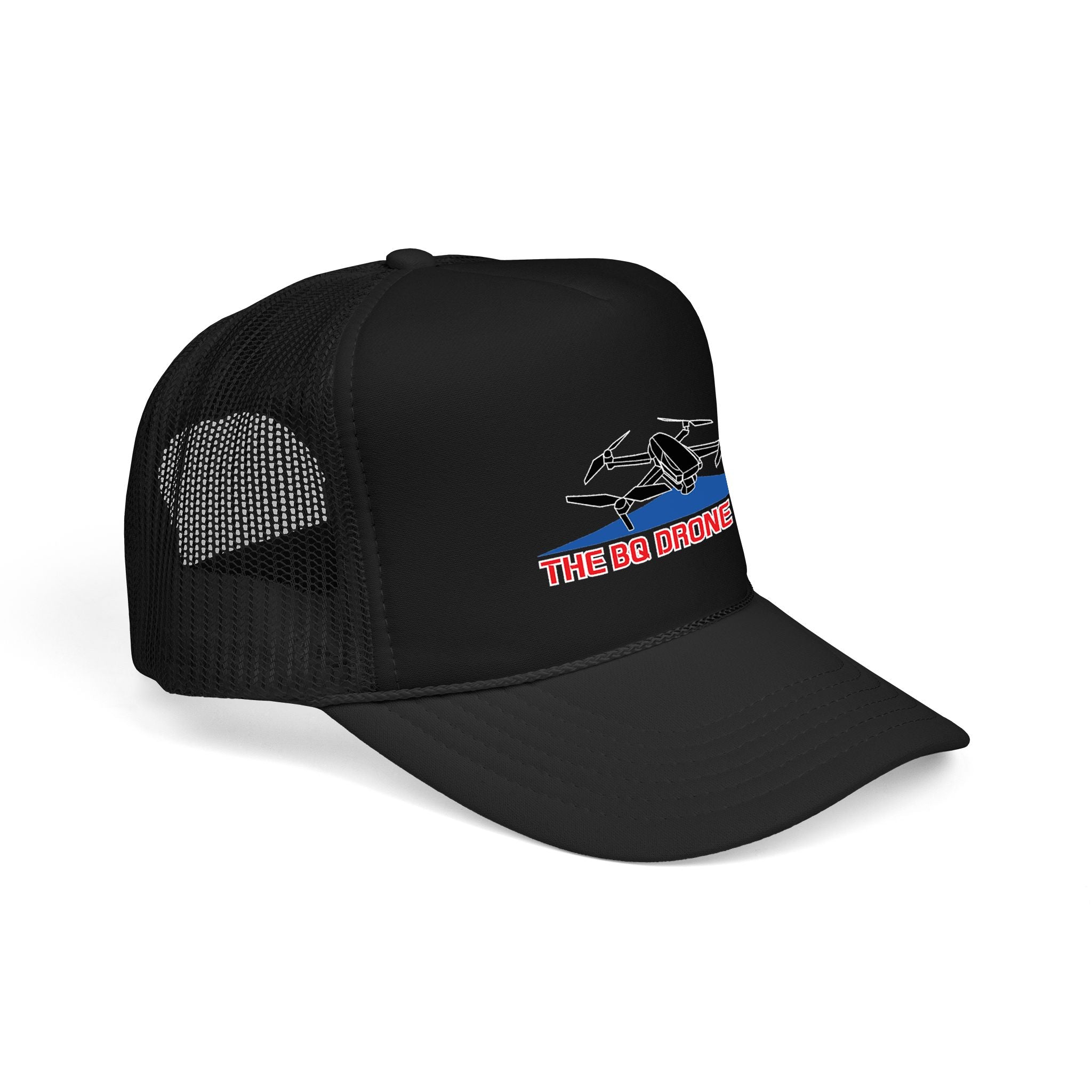 The BQ Drone Guy Foam Trucker Hat - 'The BQ Drone Guy' Embroidered Pilot Cap