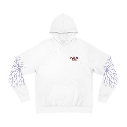 Purple Blood AOP Hoodie for Baltimore Fans, Trendy Streetwear, Unique Gift for Sports Lovers, Stylish Fall Wardrobe Essential, Casual Outfit