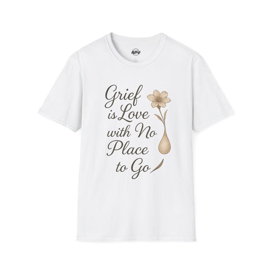 Grief is Love Floral Unisex Softstyle T-Shirt