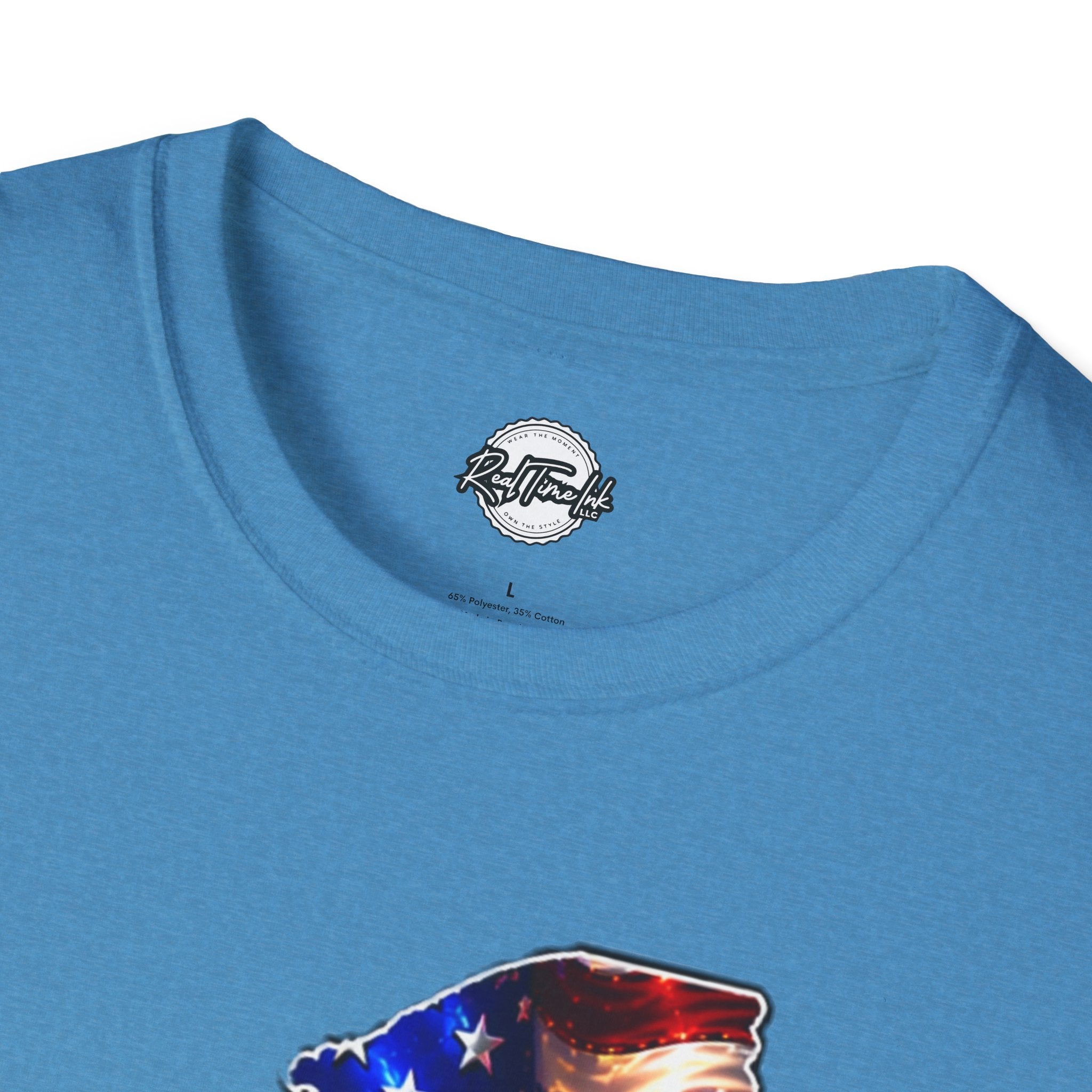 Patriotic New York State T-Shirt - American Flag Eagle Graphic