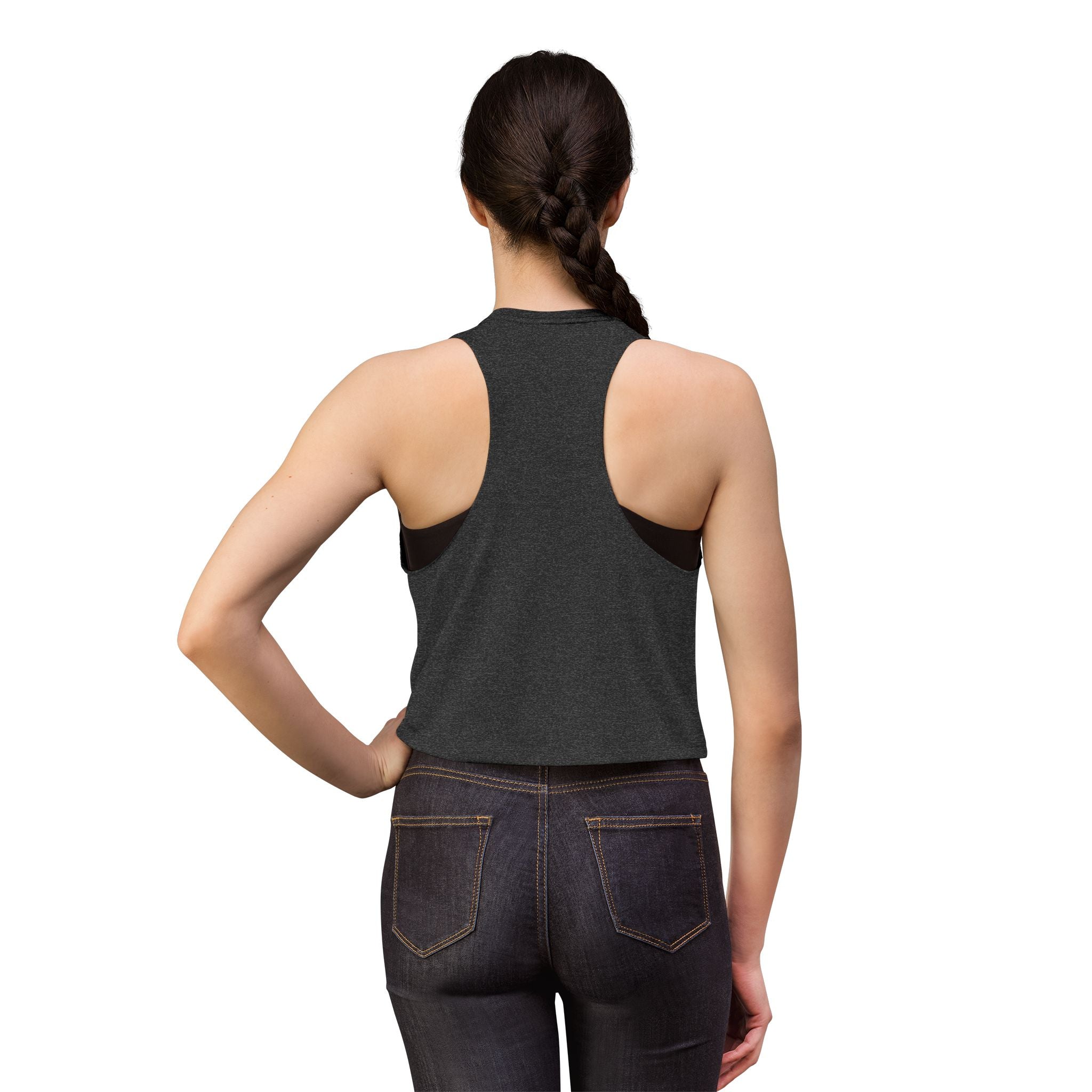 The BQ Drone Guy Graphic Sleeveless Tank crop top