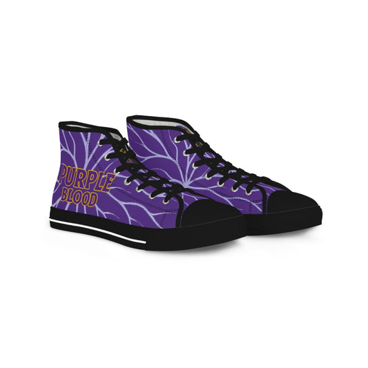 High Top Sneakers Purple Blood Design