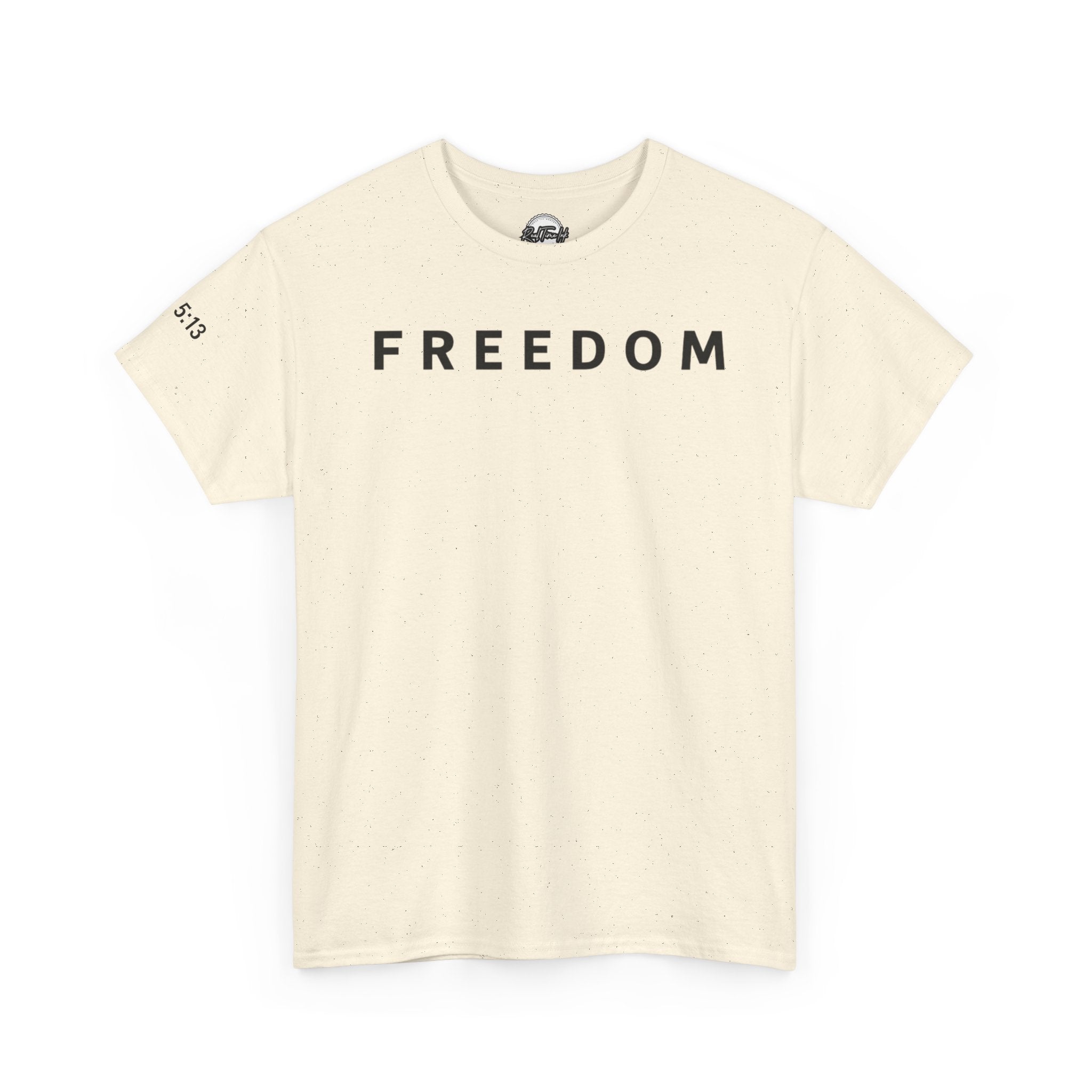 Freedom Gal 5:13 Unisex Heavy Cotton Tee, Casual Graphic T-Shirt, Comfortable Everyday Wear, Inspirational Gift, Freedom Clothing