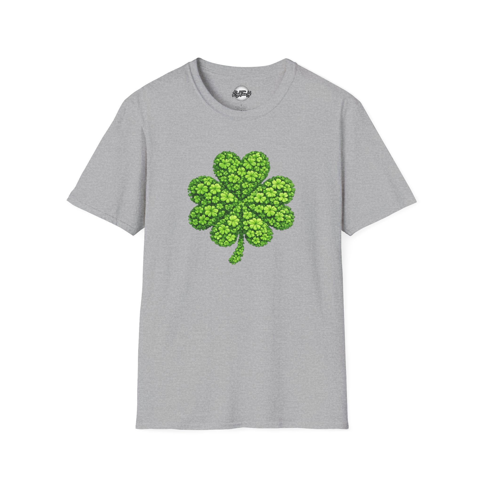 Four-Leaf Clover T-Shirt — Lucky Green Shamrock St. Patrick’s Day Tee