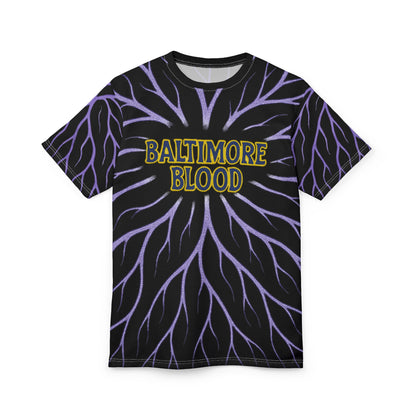 Baltimore Blood Unisex Tee, Hip Hop Fashion T-Shirt, Streetwear Style Shirt, Gifts for Baltimore Fans, Unique Graphic Tee