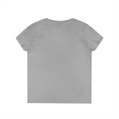 Llama Love V-Neck T-Shirt, Funny Animal Graphic Tee, Casual Outing Top, Gift for Animal Lovers, Unique Birthday Present, Cute Summer Apparel