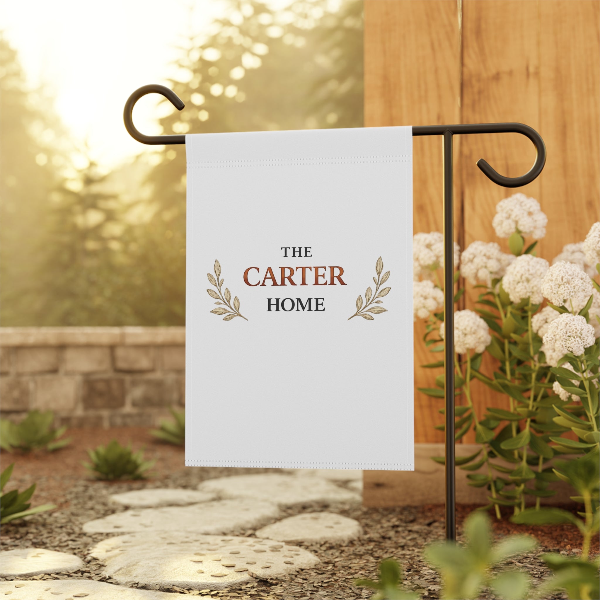 Personalized Garden Flag – “The Carter Home” Decorative House Banner