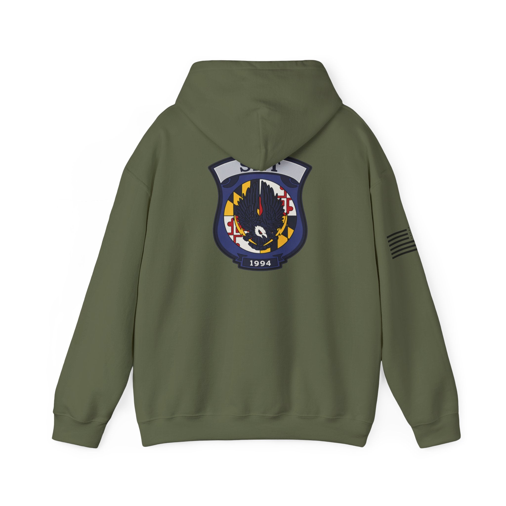 Level 2 SRT Hoodie — Firewatch Crest Graphic Hooded Sweatshirt
