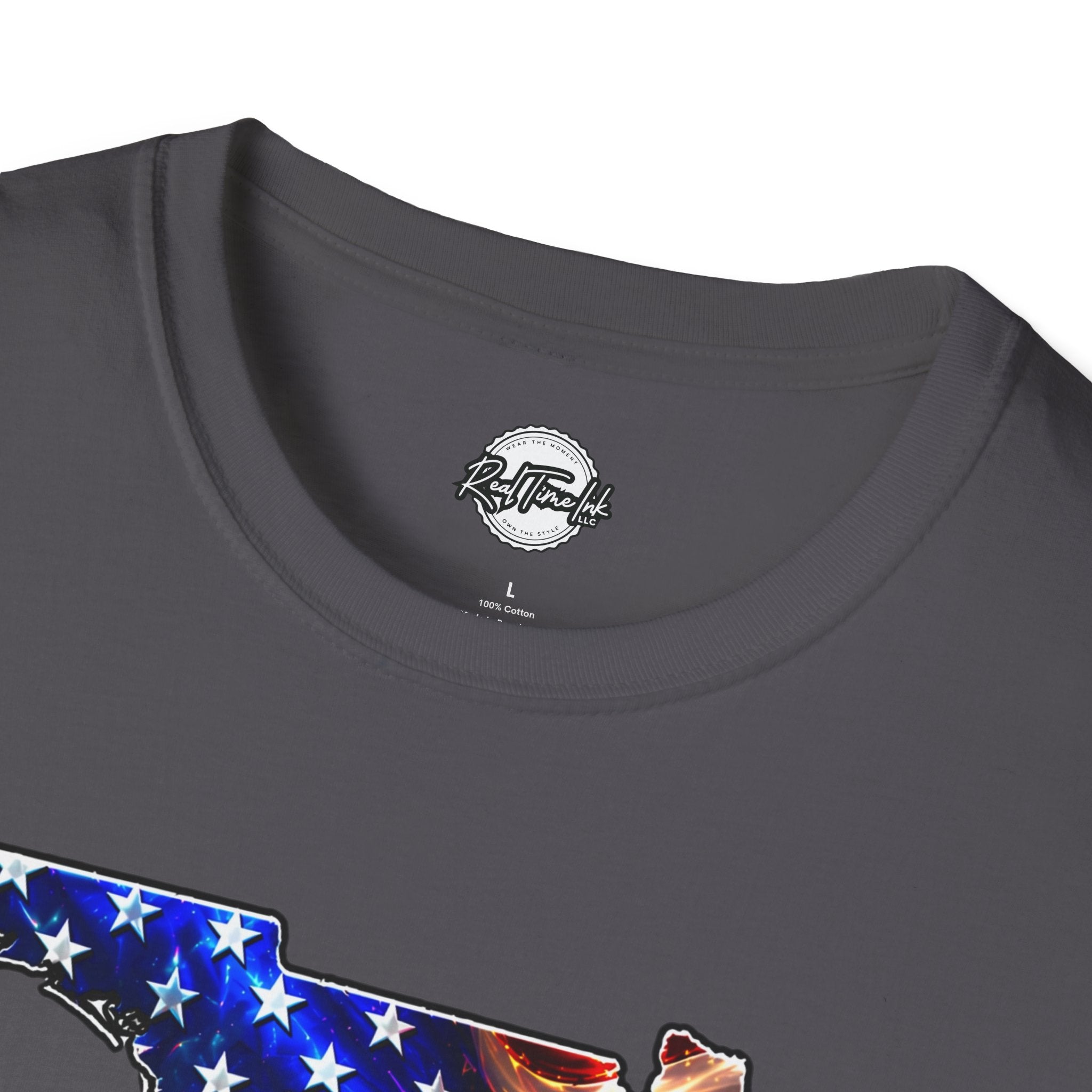 Florida Flag Eagle T-Shirt — American Flag State Outline Tee