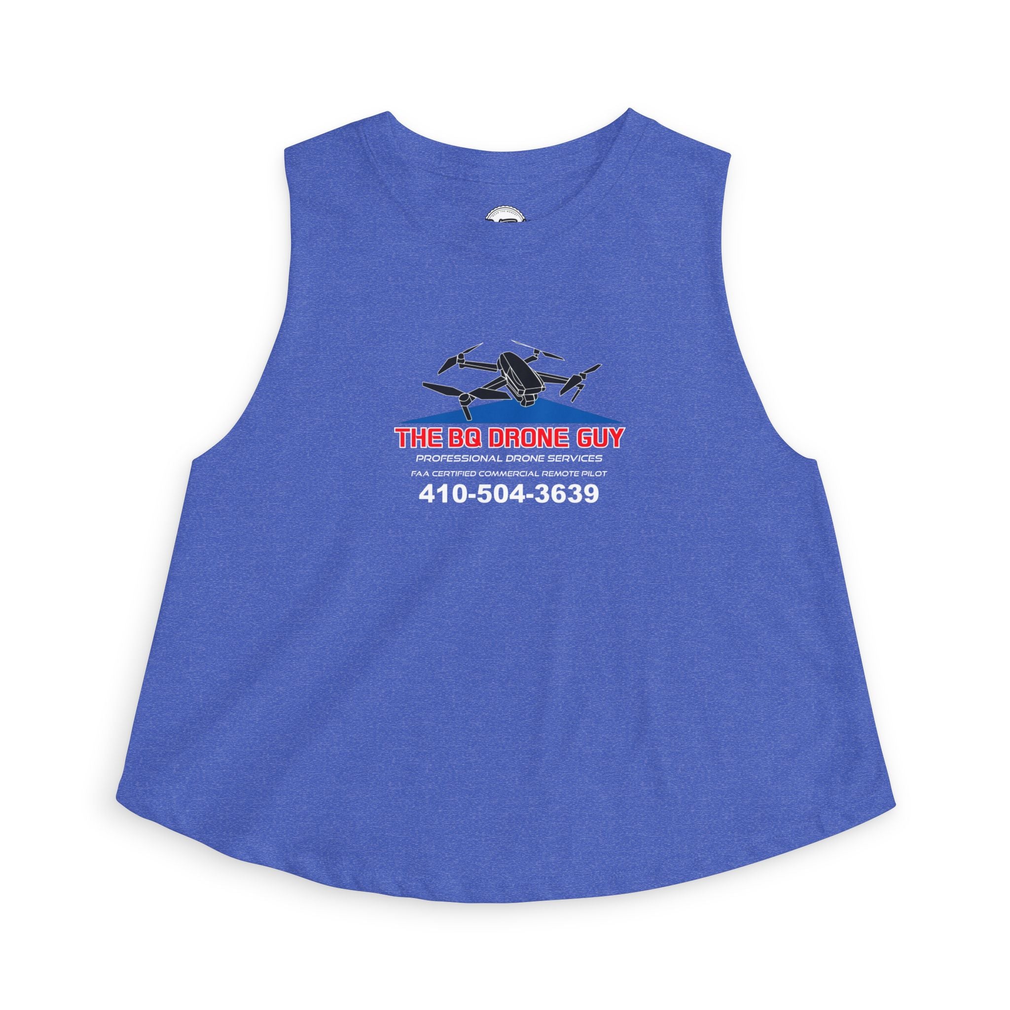 The BQ Drone Guy Graphic Sleeveless Tank crop top