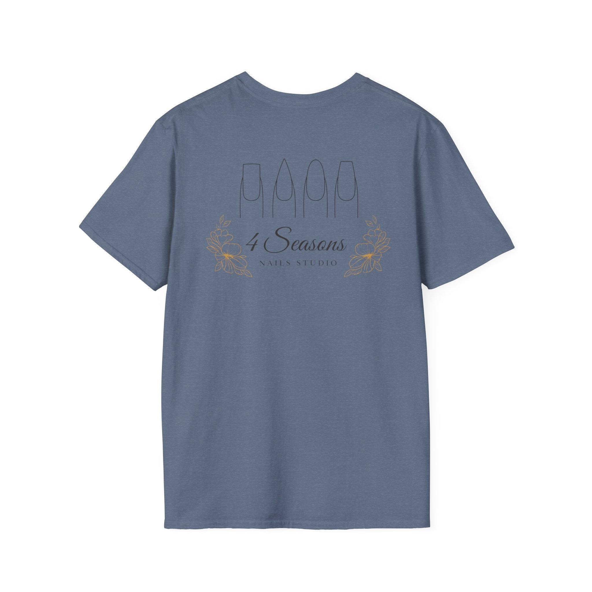 4 Seasons Nail Studio T-Shirt — Minimal Nail Salon Graphic Tee