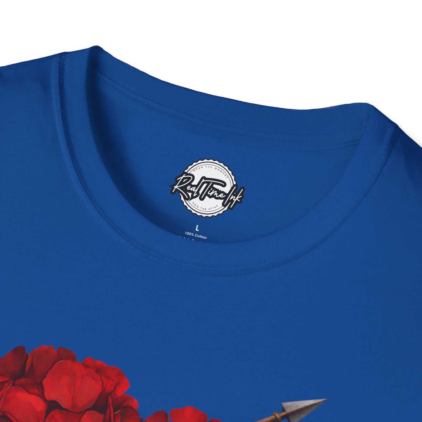 Rose Petal Heart T-Shirt — Arrow-Pierced Romantic Valentine Tee