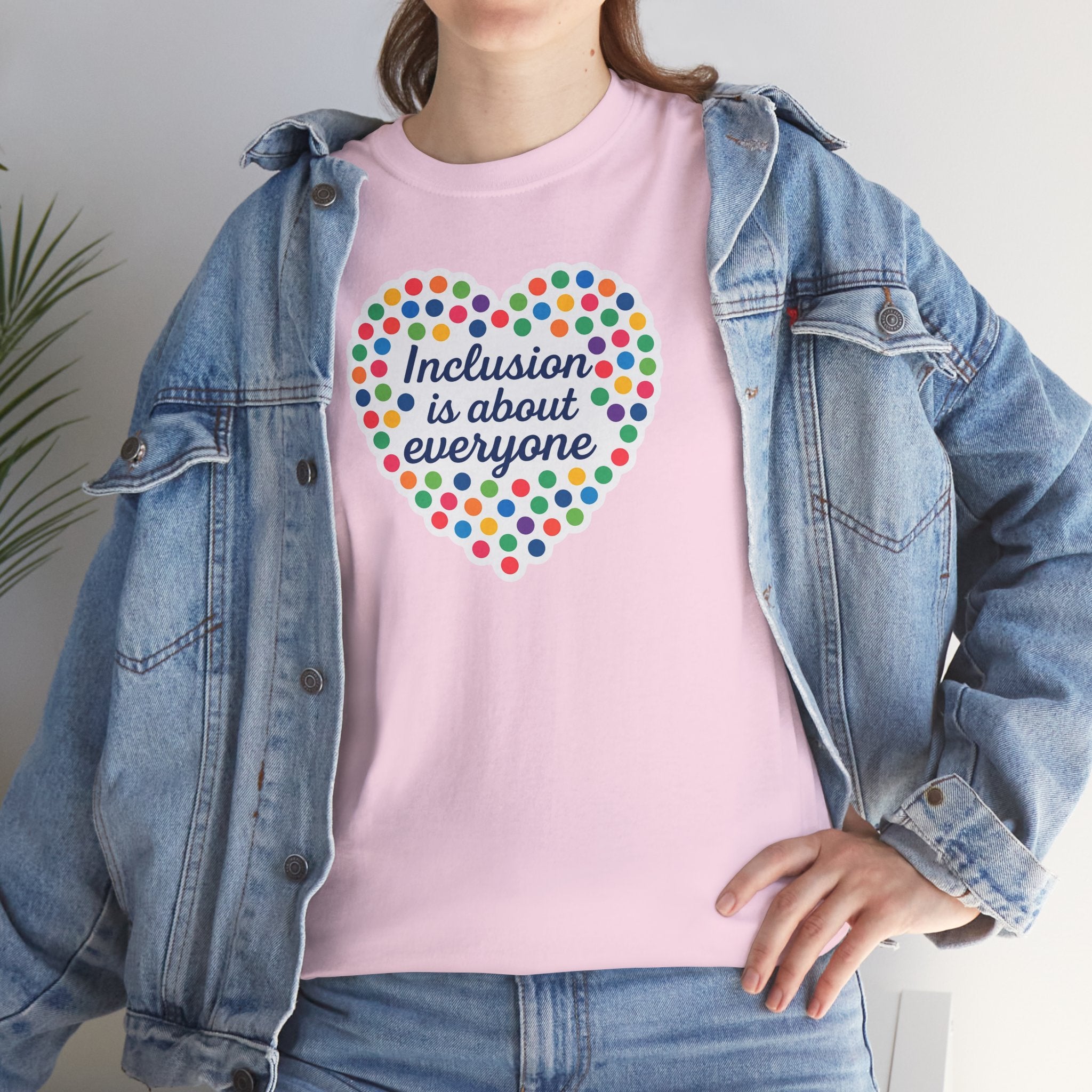 Inclusion is About Everyone Unisex Heavy Cotton Tee - Celebrate Diversity