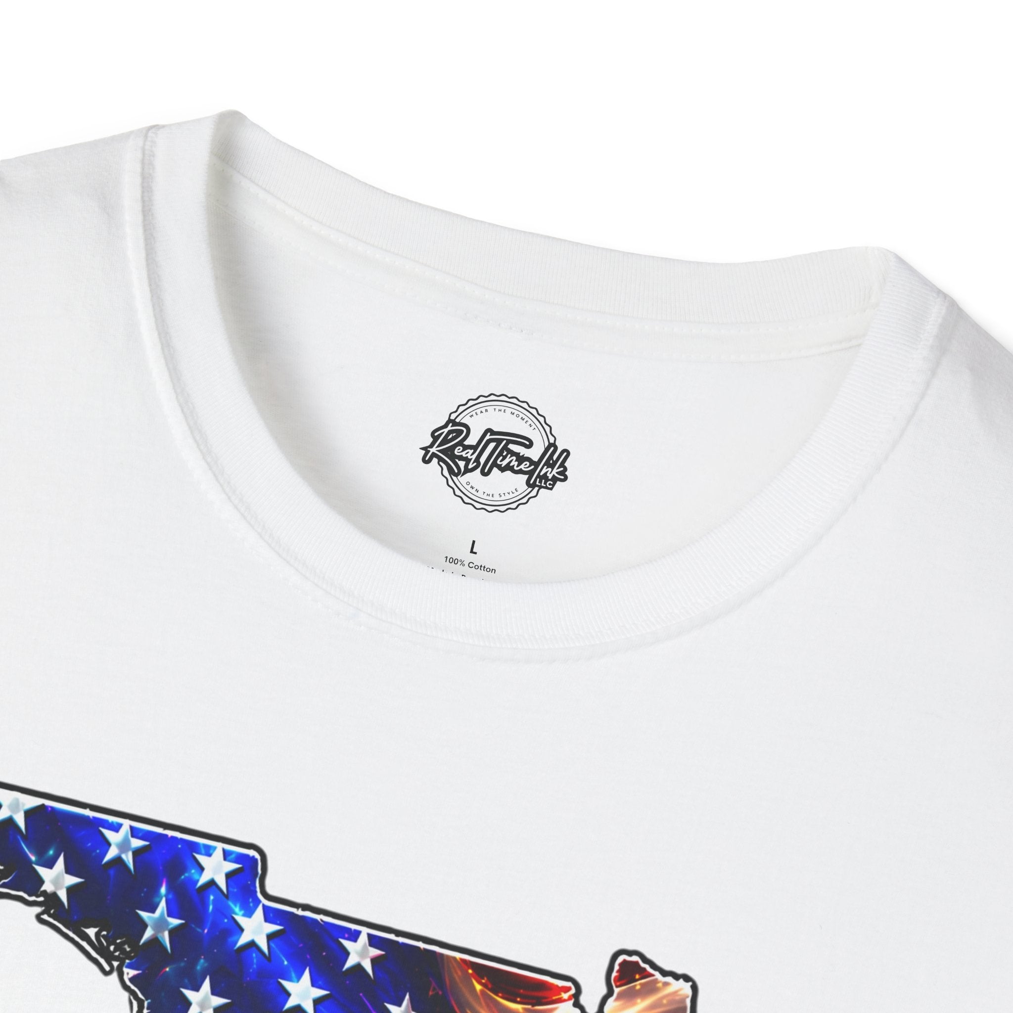Florida Flag Eagle T-Shirt — American Flag State Outline Tee