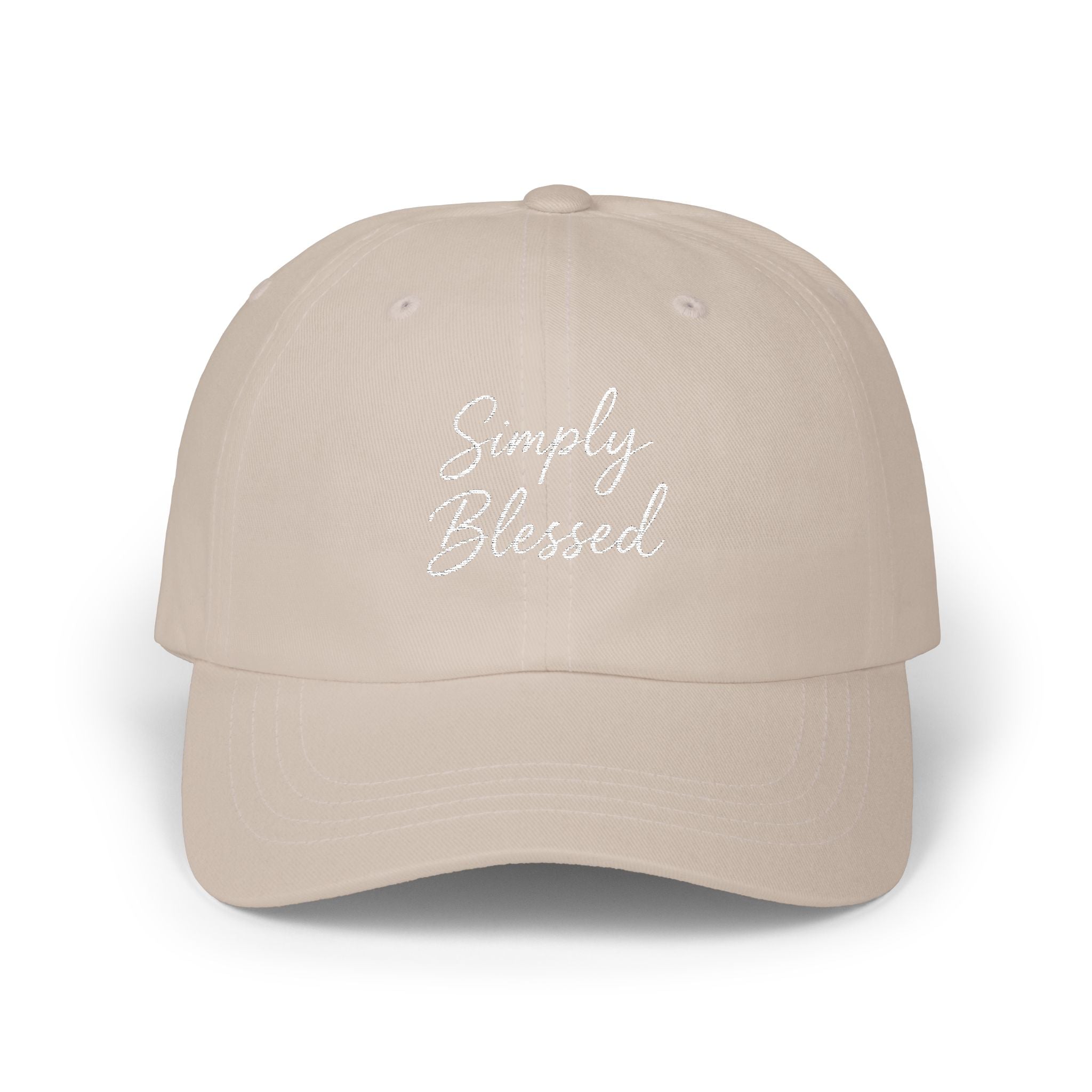 Simply Blessed Classic Dad Cap | Casual Everyday Hat, Gift for Dads, Summer Fashion, Positive Vibes, Outdoor Activities