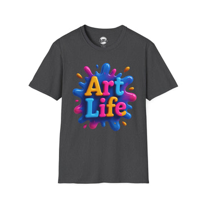 Art Life Unisex Softstyle T-Shirt | Creative Gift for Artists, Art Lovers, Birthday Present, Unique Apparel, Casual Wear