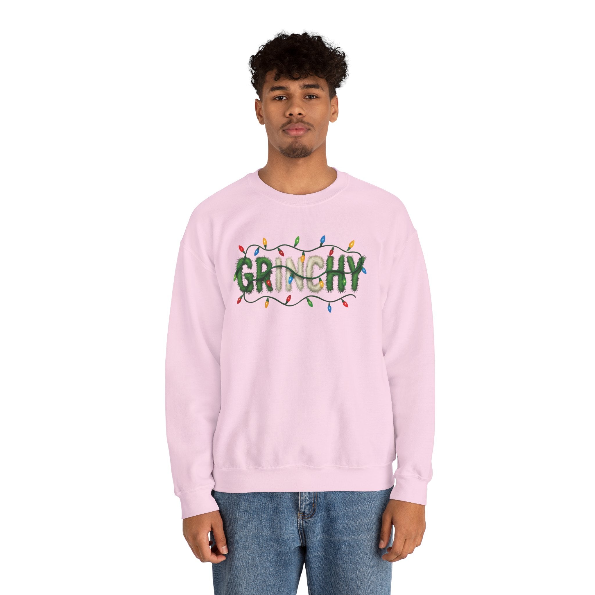 Grinchy Crewneck Sweatshirt — Holiday Christmas Grinch Pullover