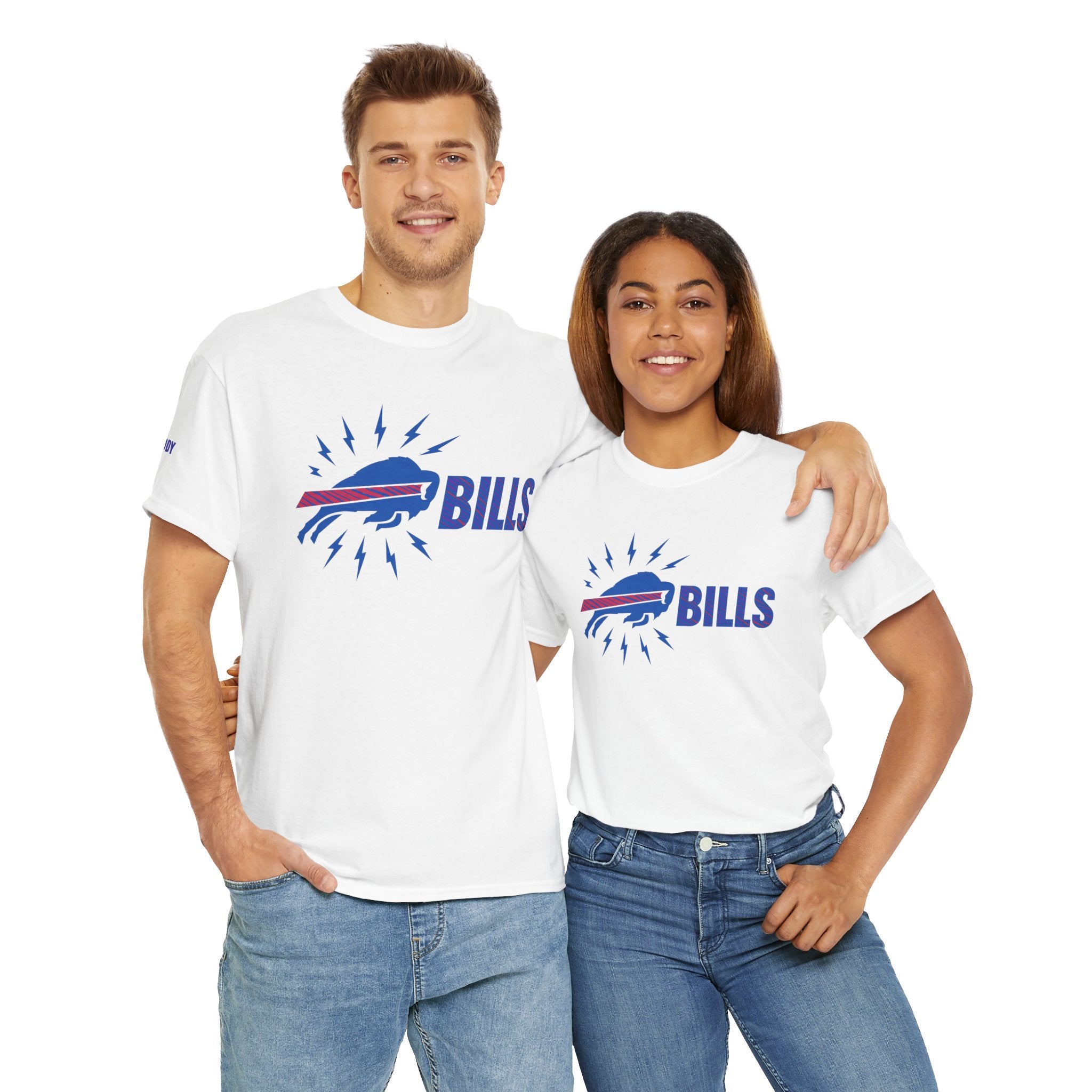Buffalo Bills Unisex Heavy Cotton Tee, Sports Shirt, Gift for Fans, Game Day Apparel, Team Merchandise