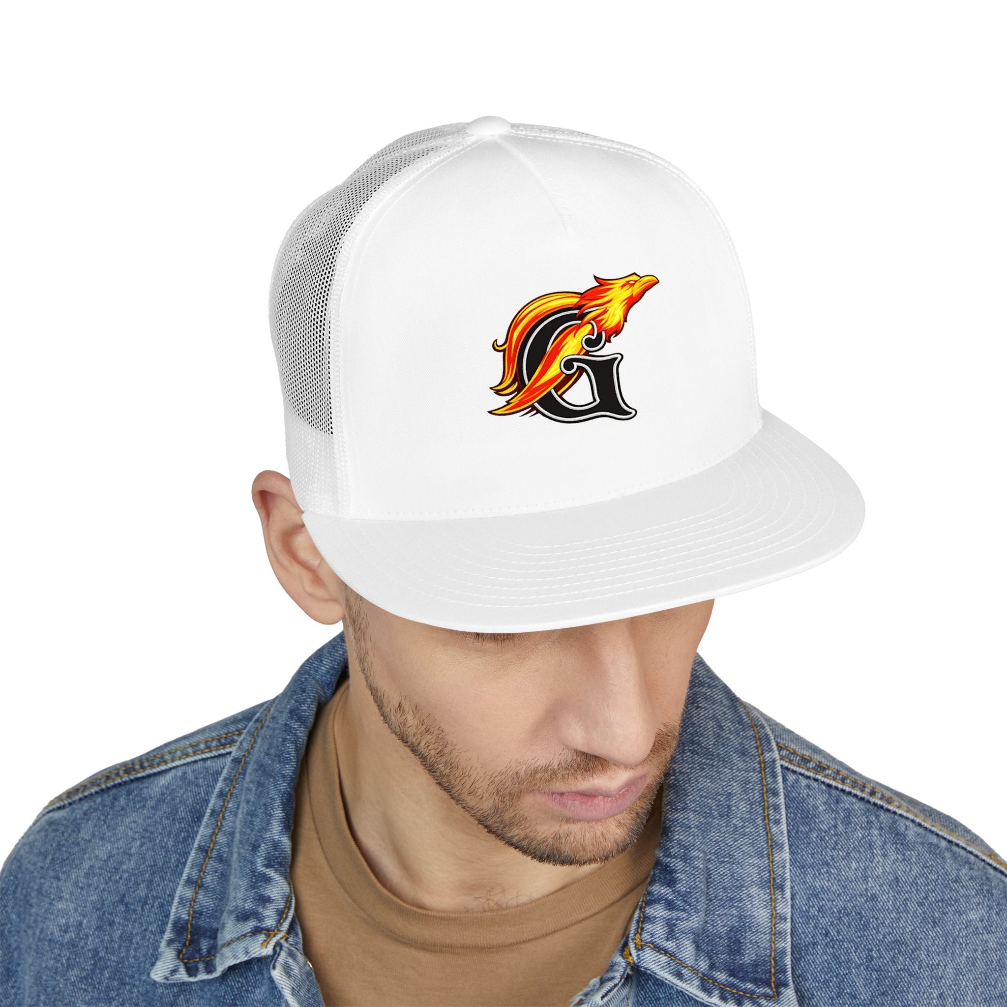 GALVINELL’S Trucker Cap — Embroidered Surf Logo Snapback