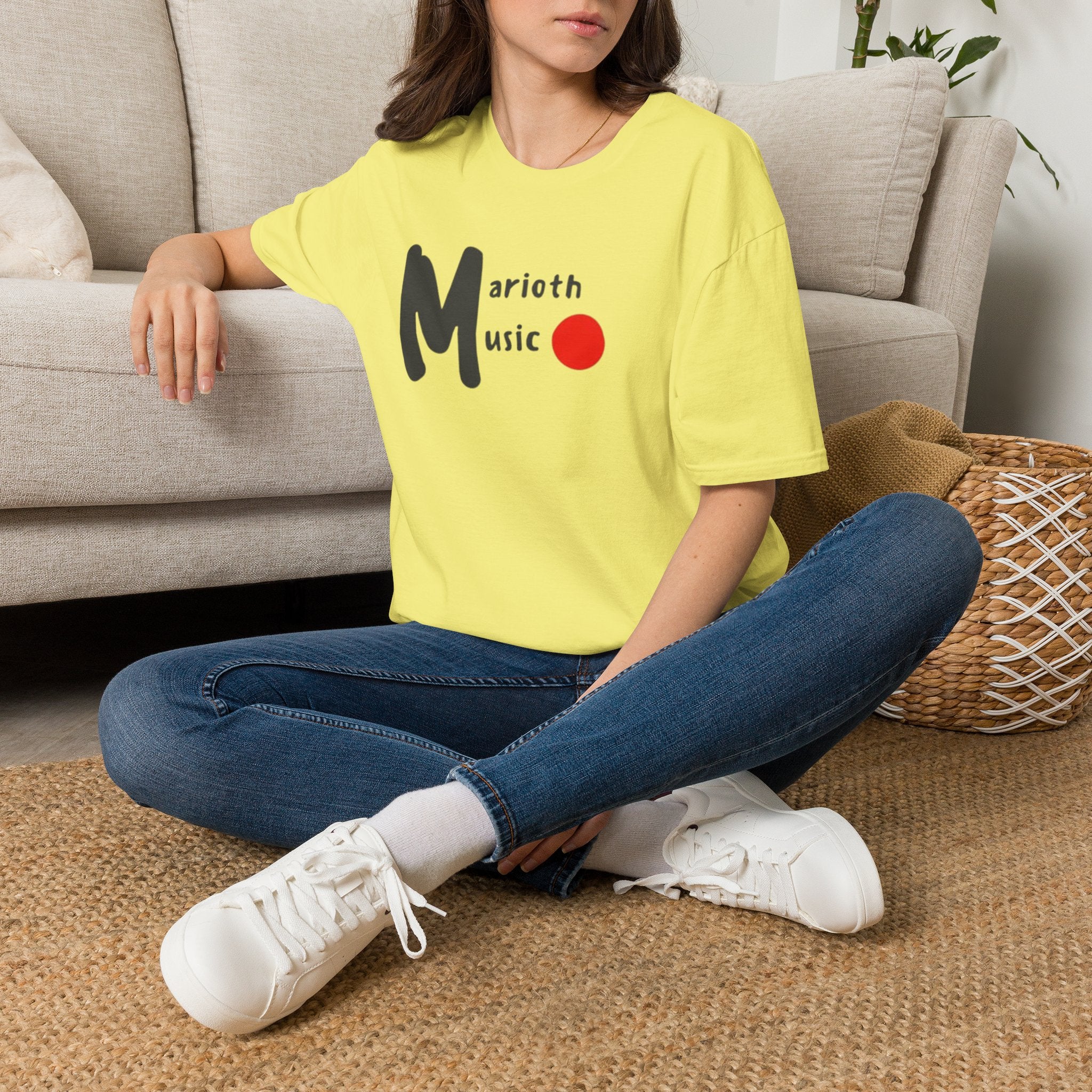 Marioth Music Logo Tee (Bold 'M' with Red Dot)