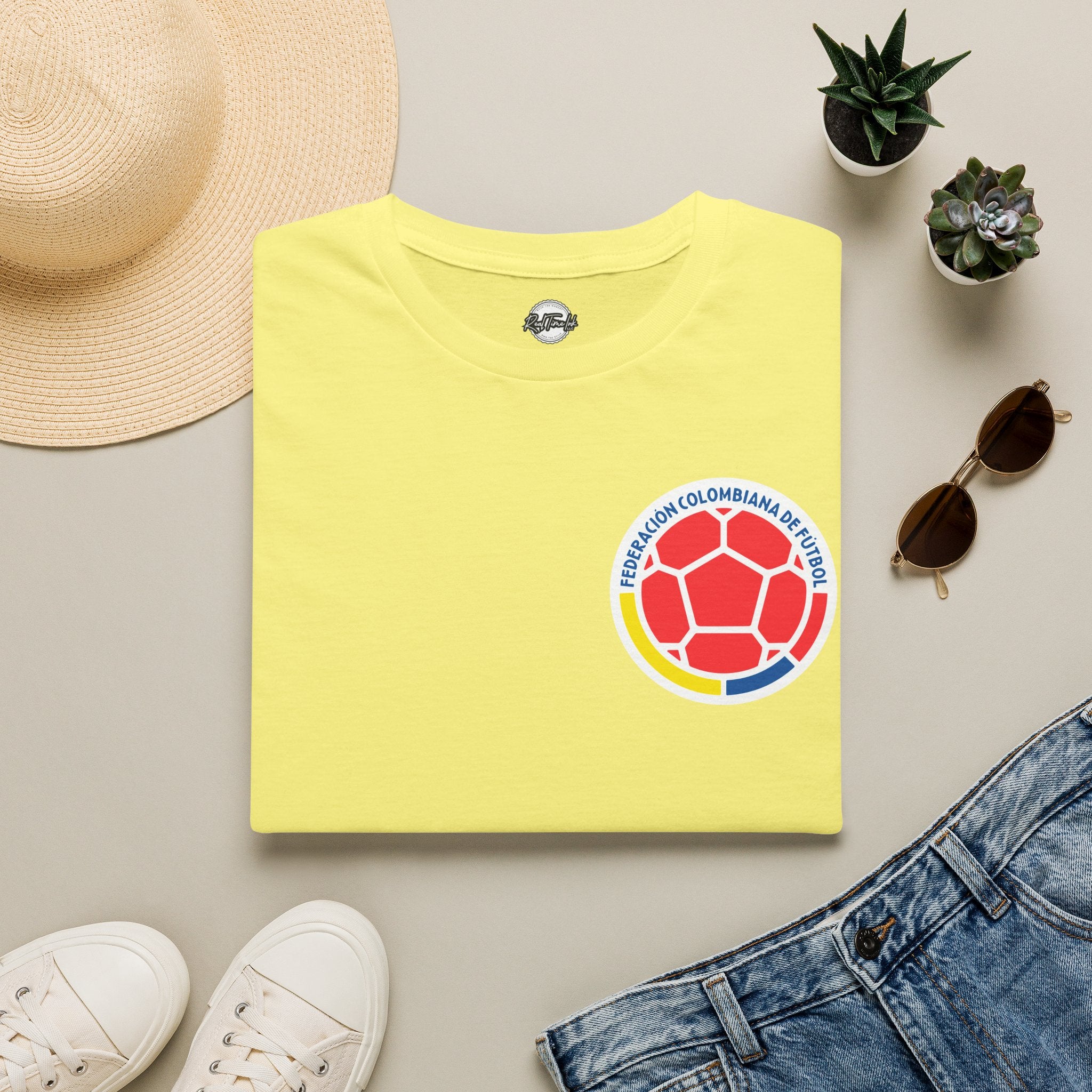 T-Shirt — Colombian Football Emblem Tee (Federación Colombiana de Fútbol)