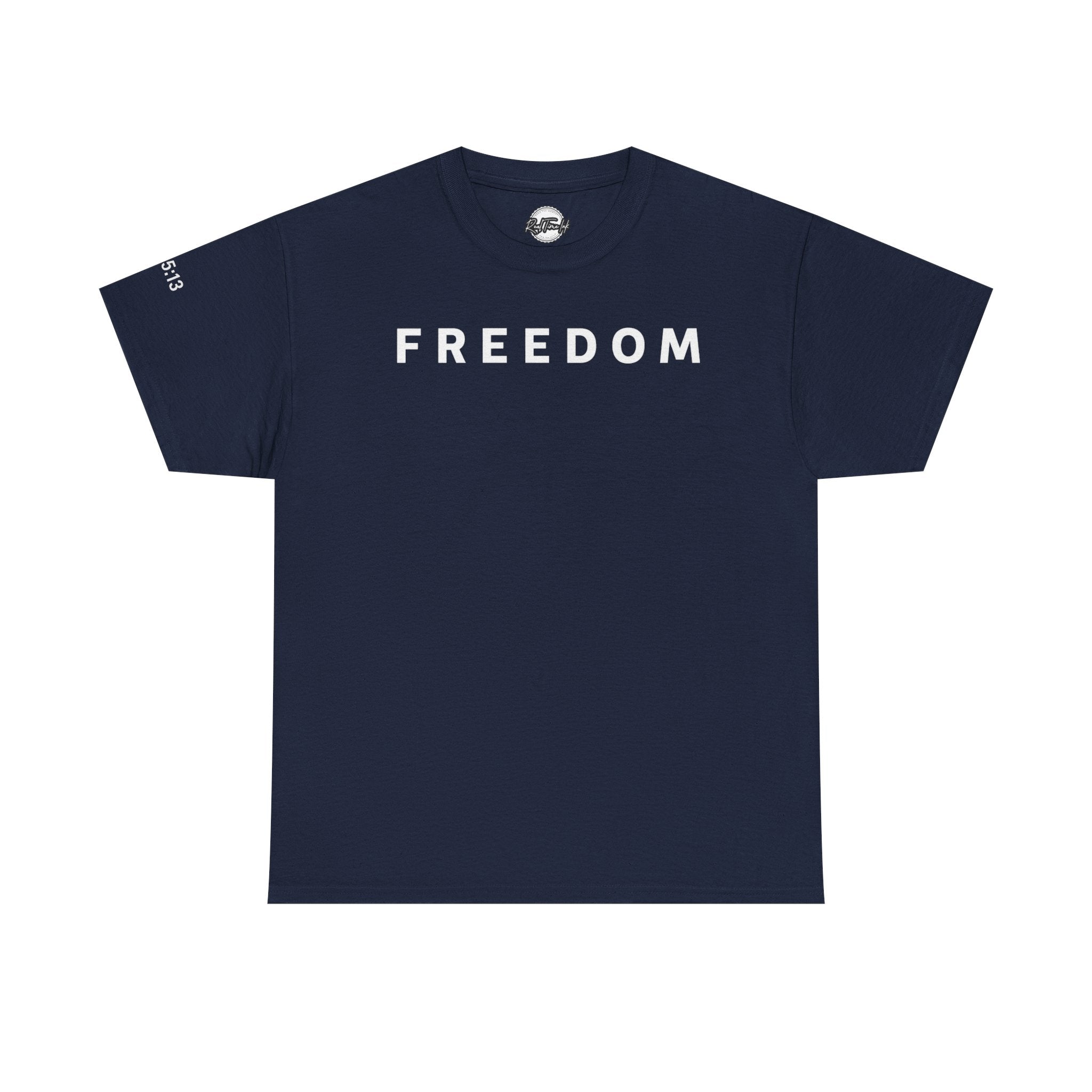 Copy of Freedom Gal 5:13 Unisex Heavy Cotton Tee, Casual Graphic T-Shirt, Comfortable Everyday Wear, Inspirational Gift, Freedom Clothing