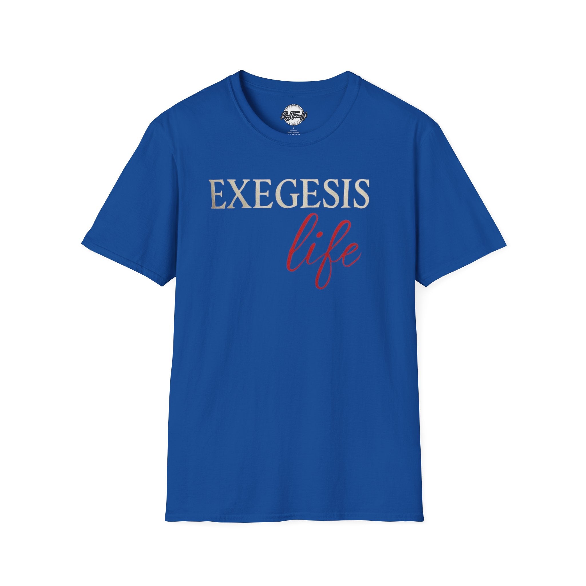 EXEGESIS Life Unisex Softstyle T-Shirt | Comfortable Casual Wear, Perfect for Everyday, Gift for Theology Enthusiasts, Church Events, [...]
