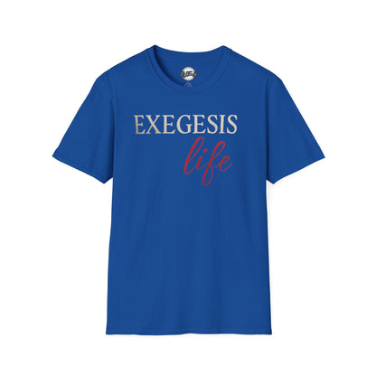 EXEGESIS Life Unisex Softstyle T-Shirt | Comfortable Casual Wear, Perfect for Everyday, Gift for Theology Enthusiasts, Church Events, [...]