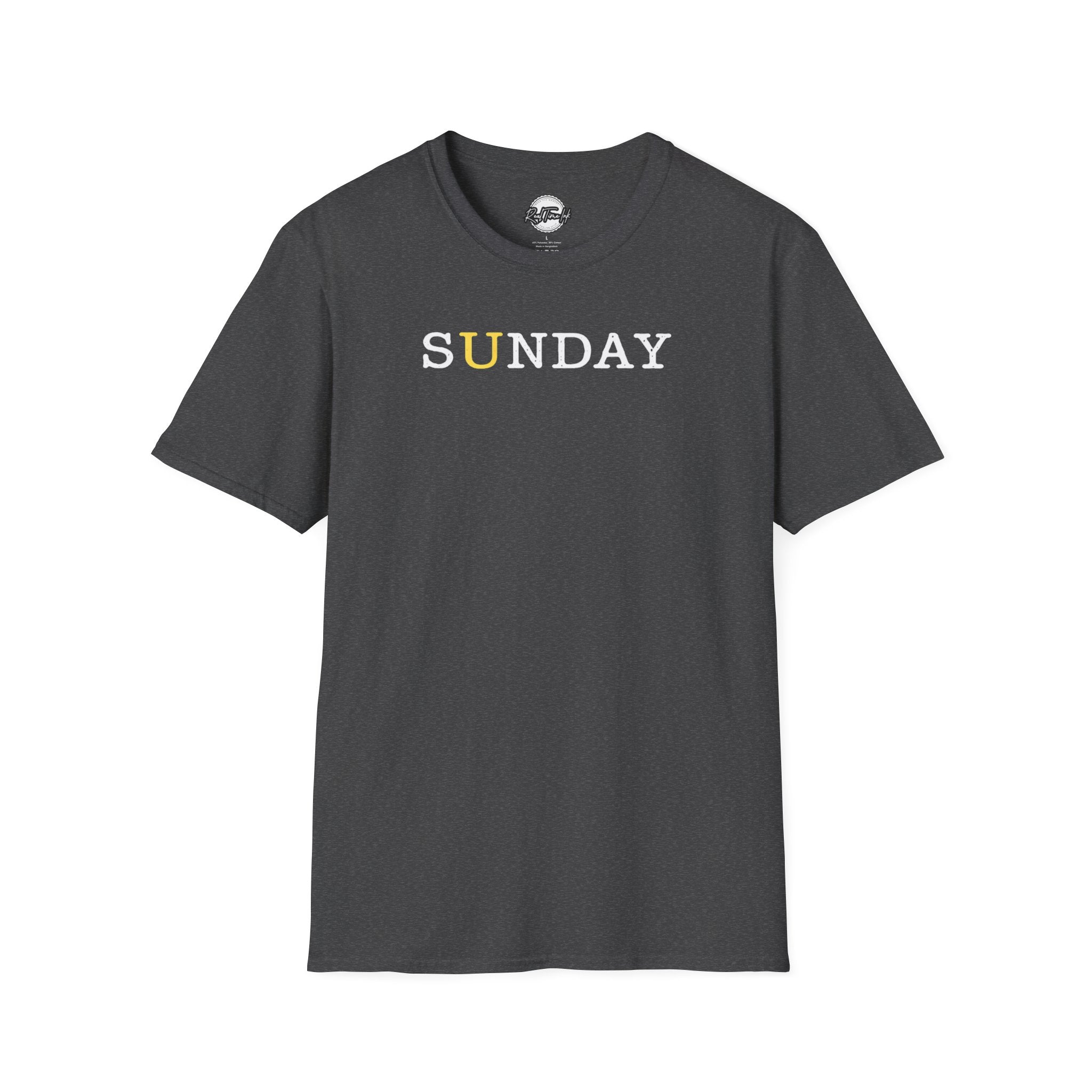 Sunday Minimalist T‑Shirt — White Relaxed Weekday Tee