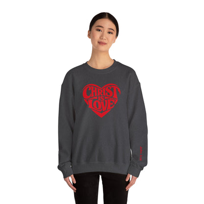 Christ Is Love Heart crewneck | Christian faith sweatshirt