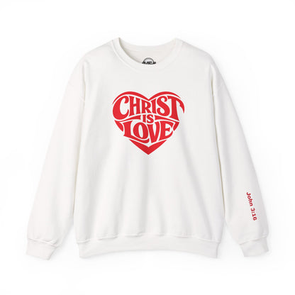 Christ Is Love Heart crewneck | Christian faith sweatshirt
