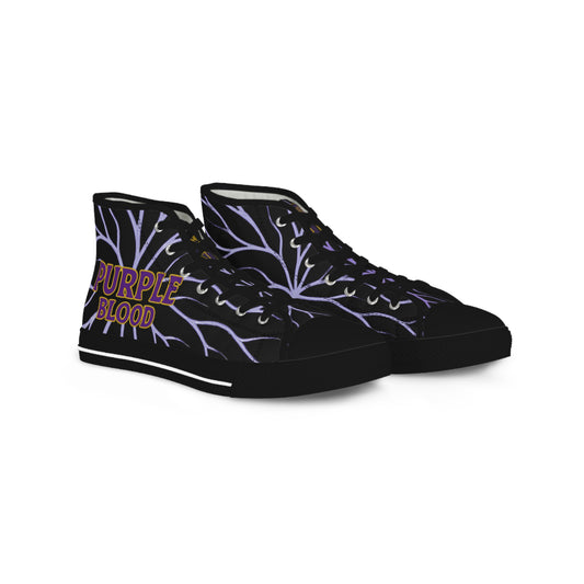 Copy of High Top Sneakers Purple Blood Design