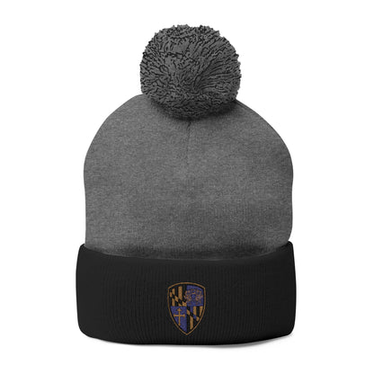 Knit Cap - Purple Blood Embroidery