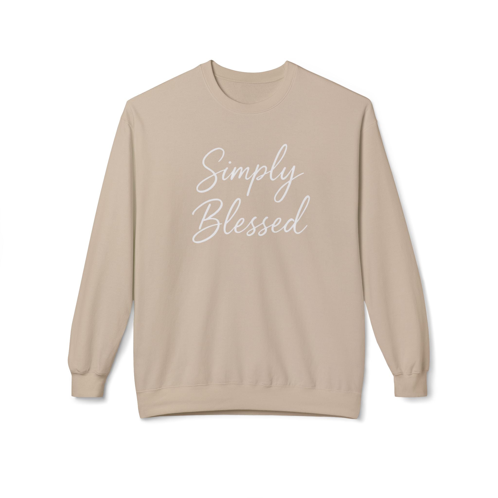 Simply Blessed Unisex Midweight Fleece Crewneck Sweatshirt