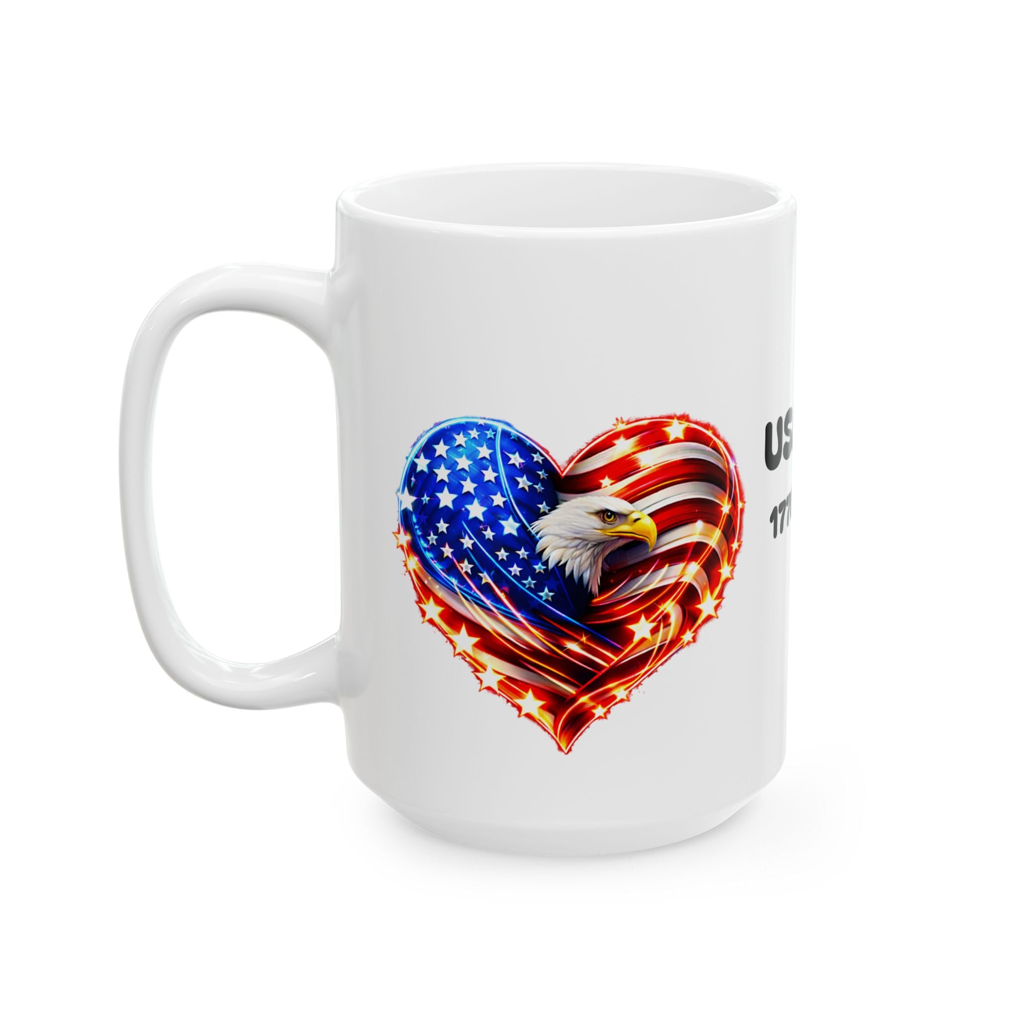 USA 250 Commemorative Ceramic Mug (1776–2026) — Patriotic 11oz & 15oz Coffee Cup