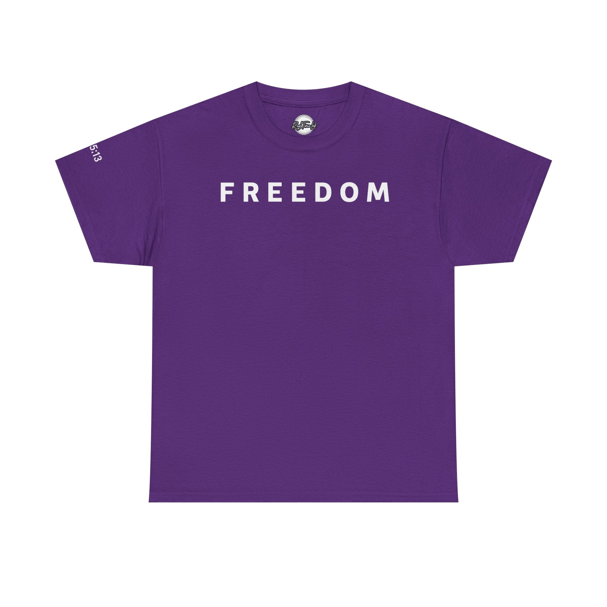 Copy of Freedom Gal 5:13 Unisex Heavy Cotton Tee, Casual Graphic T-Shirt, Comfortable Everyday Wear, Inspirational Gift, Freedom Clothing