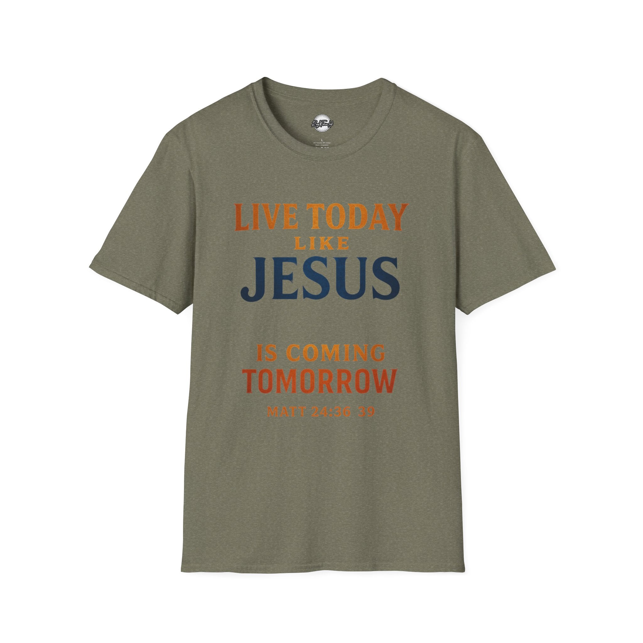 Unisex Christian T-Shirt - Live Today Like Jesus is Coming Tomorrow, Inspirational Gift, Faith-Based Apparel, Casual Wear, Everyday [...]