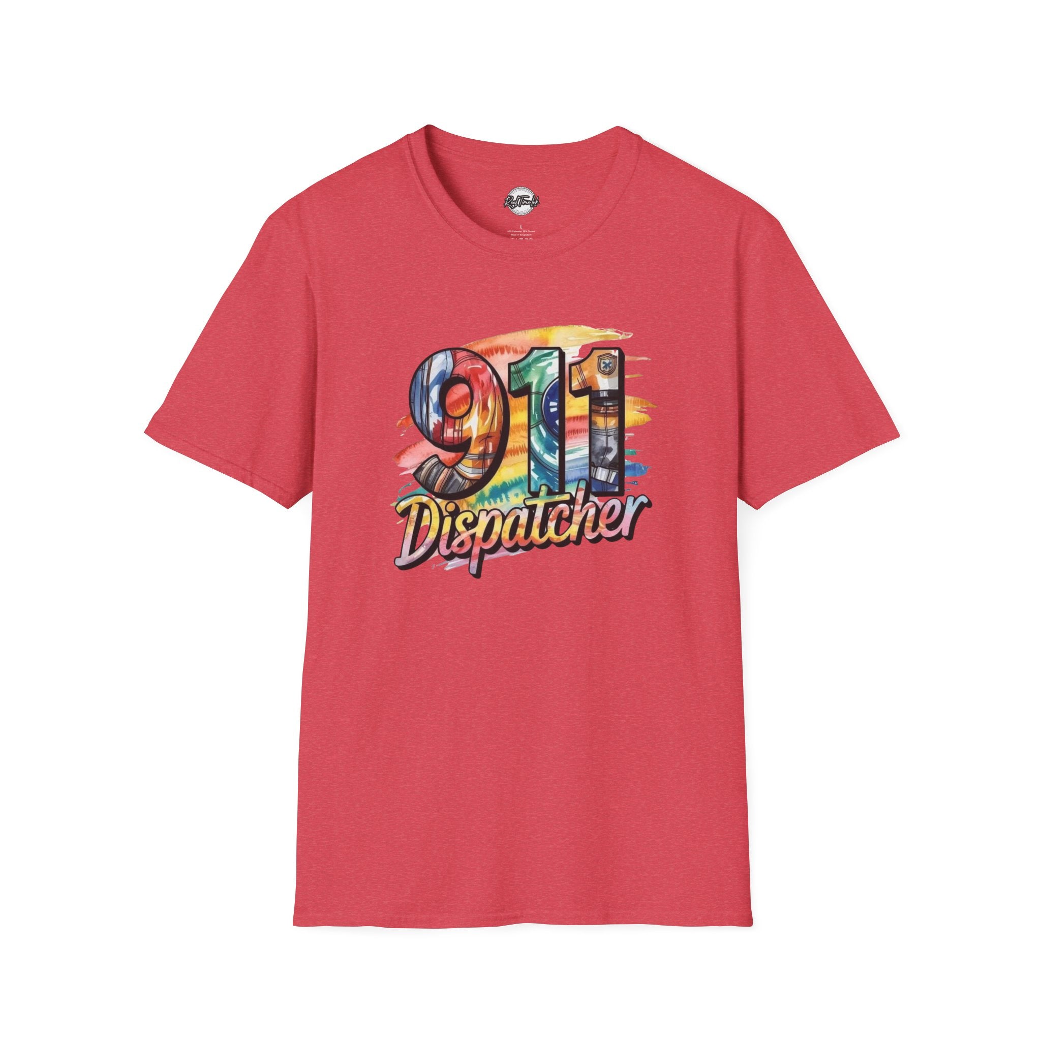 911 Dispatcher T-Shirt – Colorful Emergency Services Tribute Tee