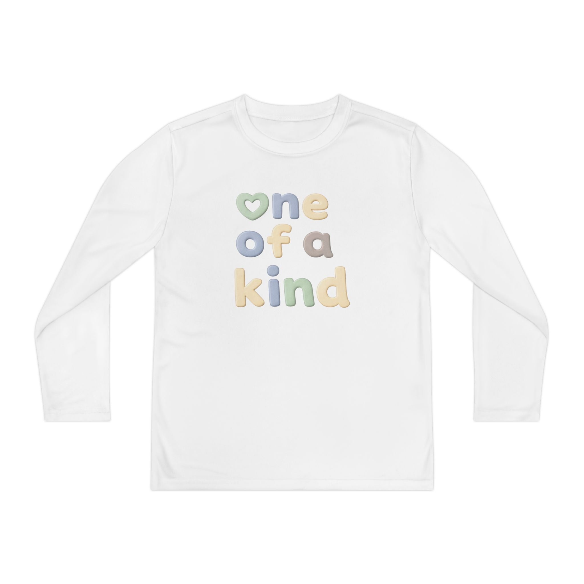One of a Kind Youth Long Sleeve Tee — Pastel Kids Shirt