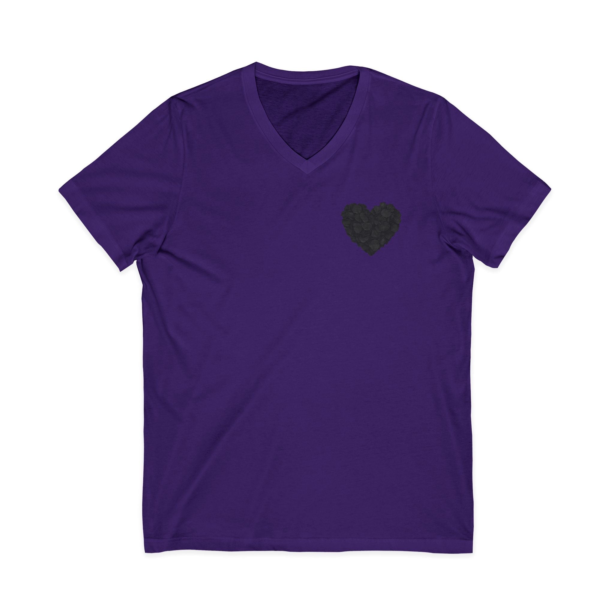 Black Rose Heart T-Shirt | Floral Heart Tee