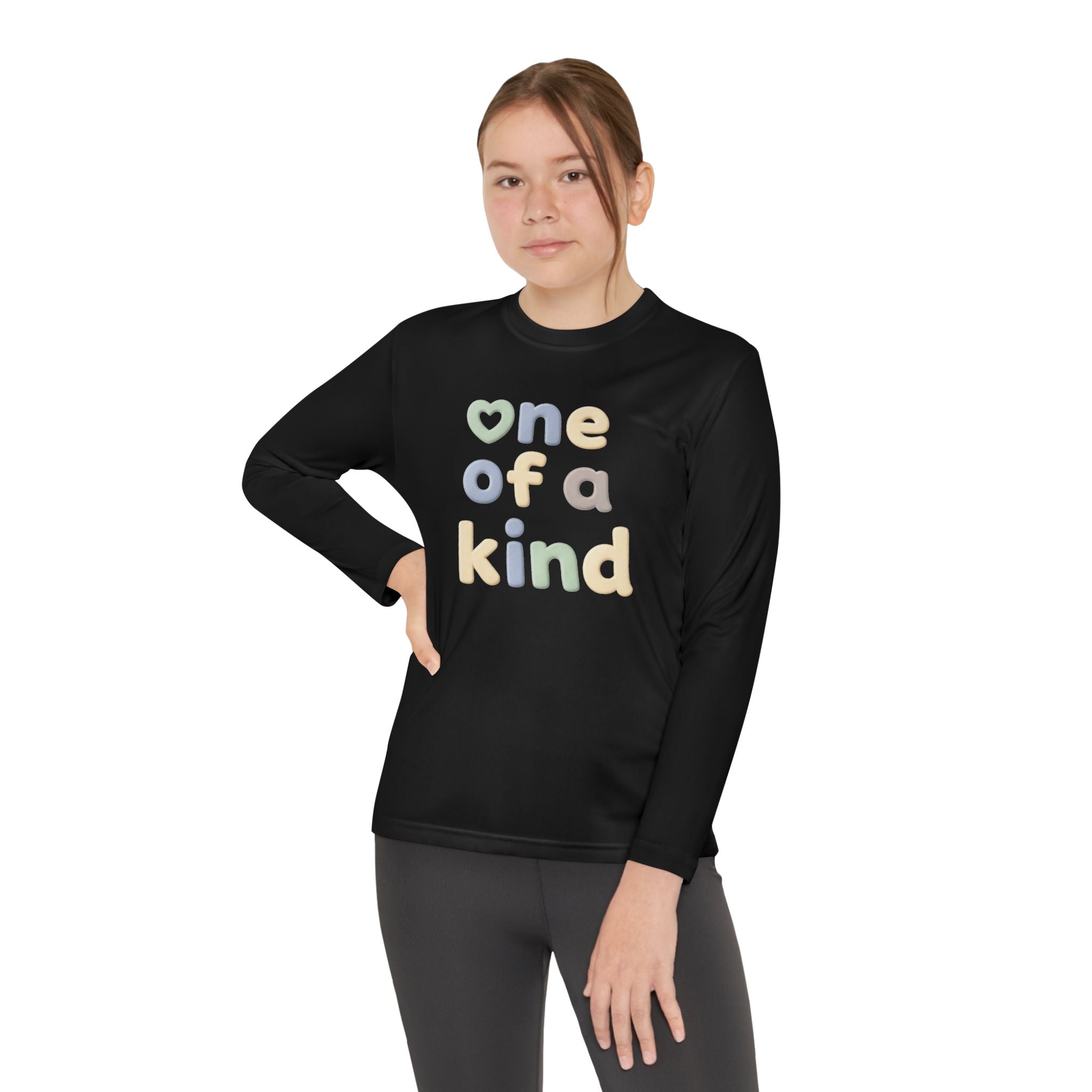 One of a Kind Youth Long Sleeve Tee — Pastel Kids Shirt