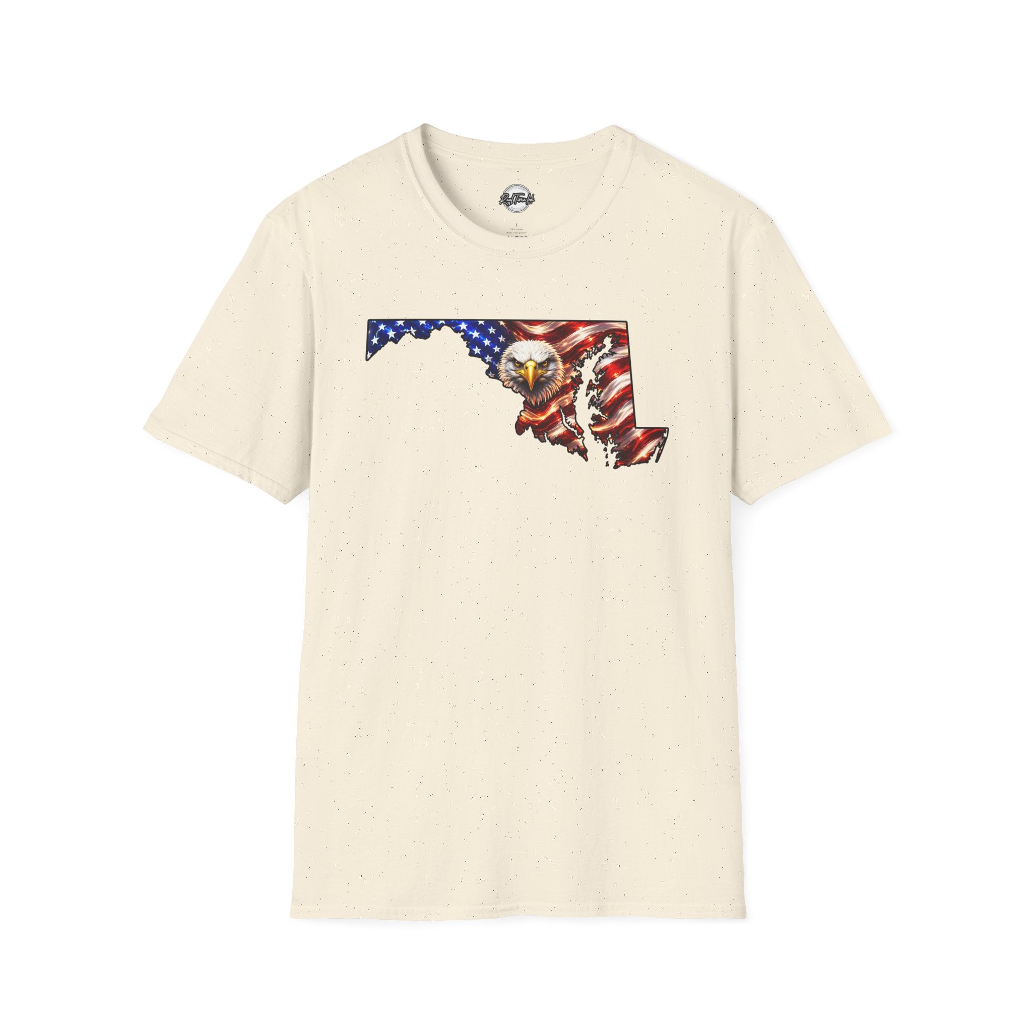 Maryland Flag Eagle T-Shirt – American Pride State Silhouette Tee