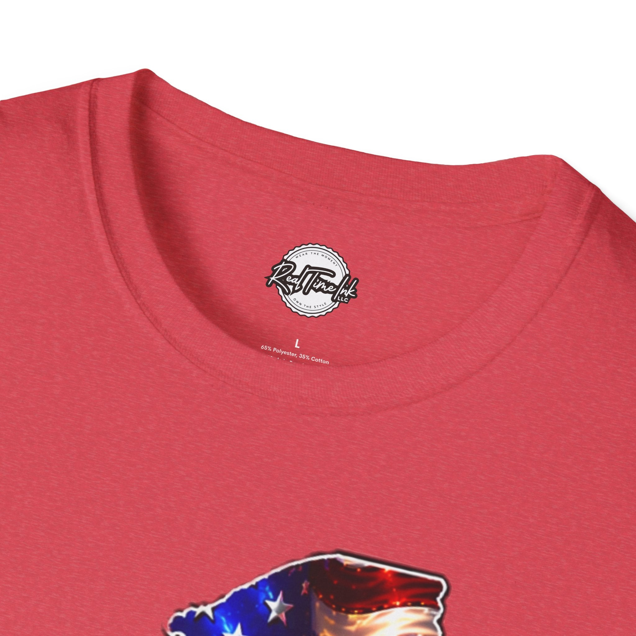Patriotic New York State T-Shirt - American Flag Eagle Graphic